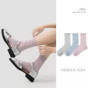 【JDS設計襪】條紋網眼透氣花邊襪  * 素錦流年-粉紫