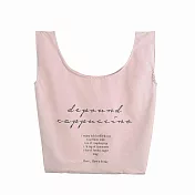 【素包包】購物袋 艾蜜莉法式書店文青風輕購物手挽袋(34055) _粉紅