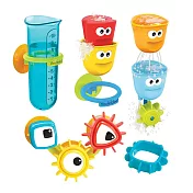 以色列 Yookidoo 戲水洗澡玩具 捉迷藏疊杯齒輪試管組(閉彩盒)