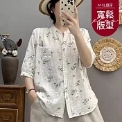 【慢。生活】清新甜美V領小碎花襯衫 6541  FREE 綠色