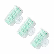 JIAGO 空氣瀏海捲髮器 3入 綠色