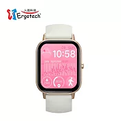 Ergotech人因  SW216 2.01吋衡動智慧腕錶 奶茶金
