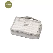 日本3COINS 風格簡約可壓縮旅行衣物收納袋S 灰S