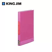【KING JIM】Simplease透明資料夾 40頁/ 粉紅