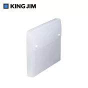 【KING JIM】Simplease透明 13層風琴資料夾/ 霧白色