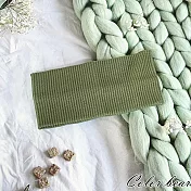 【卡樂熊】韓版棉質寬邊針織造型髮帶(四色)- 森林綠