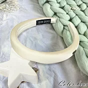 【卡樂熊】韓系優雅感厚海綿造型髮箍(兩色)- 米白色