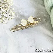 【卡樂熊】韓系氣質輕奢水鑽造型髮夾/邊夾(五款)- 貓眼蝶結