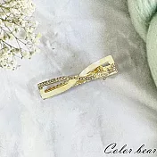 【卡樂熊】韓系氣質輕奢水鑽造型髮夾/邊夾(五款)- 混搭蝶結