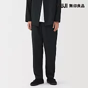 【MUJI 無印良品】男透氣彈性錐形褲 S 暗藍