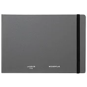 【日本LACONIC】2026 LAPTOP橫型週記事手帳B6 ‧ 束帶款/灰色