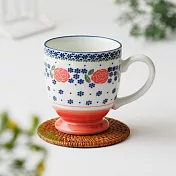 【日本野田】美濃燒｜波蘭陶 輕量陶瓷馬克杯310ml ‧ 櫻桃花園