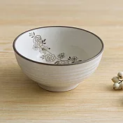 【日本野田】美濃燒｜花繫 陶瓷飯碗14cm