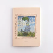 【日本Green Flash】DAILY MUSEUM 橫線筆記本A5 ‧ 撐傘的女人