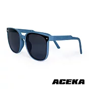 【ACEKA】灰藍微光兒童太陽眼鏡 (摺疊款) (SUNSHINE 親子系列)