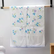 【日本野村毛巾】日本大阪泉州 柔軟吸水純棉毛巾 ‧ 晨曦花園(藍)