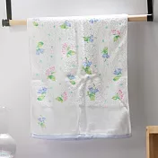 【日本野村毛巾】日本大阪泉州 柔軟吸水純棉毛巾 ‧ 清新花境(藍)