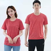 【遊遍天下】MIT男女款抗UV 吸濕排汗速乾圓領T恤(GS2011) M 紅色