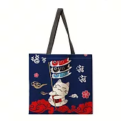 【素包包】購物袋 大容量日本招財貓方形購物托特肩背袋(87035) _圖8