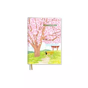 珠友 A5/25K 家計簿/半年份-186天 01貓結櫻緣