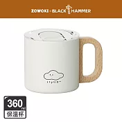【BLACK HAMMER】造物集 輕鋅不鏽鋼保溫保冰辦公杯360ml 氧氣雲