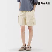 【MUJI 無印良品】女撥水加工工作短褲 M 象牙白