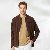 【ST.MALO】元氣朝陽冰肌防曬男外套-2515ＭJ- M 深棕色