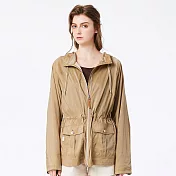 【ST.MALO】聖特羅佩渡假海岸防曬外套-2566WJ- M 亞麻褐