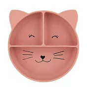 比利時 Trixie 動物造型矽膠防滑餐盤- 甜笑貓咪