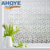 【AHOYE】加大加寬無膠靜電玻璃貼 70X300CM 1入 3D鑽石紋款