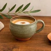 【日本Minoru】Nagara窯燒紋釉 陶瓷馬克杯280ml ‧ 雫藍