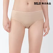 【MUJI 無印良品】女柔滑中腰內褲 S 黃橘
