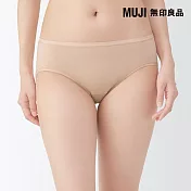 【MUJI 無印良品】女柔滑低腰短版內褲 S 黃橘