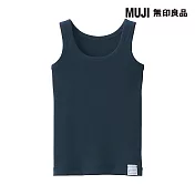 【MUJI 無印良品】幼兒針織坦克背心 90 深藍
