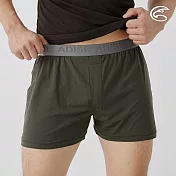 ADISI 男Tactel Pro快乾排汗四角內褲(寬版開檔) AUP2591009 (M-3XL) 軍綠 M 軍綠