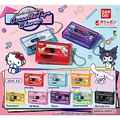 【日本正版授權】全套8款 三麗鷗角色 卡式錄音帶 吊飾 扭蛋/轉蛋 246011 錄音帶 凱蒂貓/大耳狗/帕恰狗/布丁狗/酷洛米