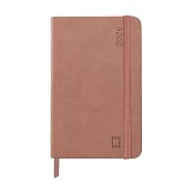 【Rhodia｜time】2026 Planner 手帳 A5_週曆橫排_象牙色_160頁_90g_硬皮_彈性束帶_ 煙燻玫瑰紅