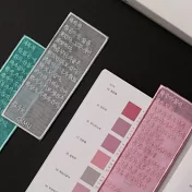 【韓國OIMU】色彩刺繡書籤 ‧ 薄荷色