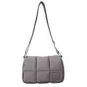 [星巴克]灰棕尼龍絎縫側背包