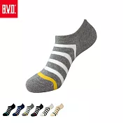 【BVD】撞色直角男踝襪(B654襪子/低口襪/短襪) 中灰25-28CM