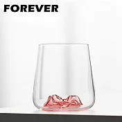 【日本FOREVER】日式酒杯/玻璃杯/秋名山杯/觀山玻璃杯/威士忌杯-4入組-410ML -粉色