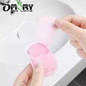 【OMORY】隨身迷你香皂紙-  粉色(玫瑰味)