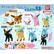 【日本正版授權】5款一組 精靈寶可夢 串聯吊飾 P13 扭蛋/轉蛋 876295 伊布/太陽伊布/月亮伊布/葉伊布/冰伊布