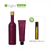【玫瑰呵護組】O’right 歐萊德  曠野玫瑰洗髮精400mL＋護手霜40mL 致贈 曠野玫瑰香水(滾珠)11mL 漂染燙受損