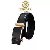 【ZENDAR】台灣總代理 限量2折 頂級小牛皮皮革男用皮帶 全新專櫃展示品 6818M