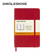 MOLESKINE 經典軟皮筆記本 -  口袋型/ 橫線/ 紅