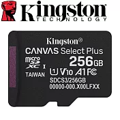 Kingston 金士頓 256G 150MB/s U1 microSDXC UHS-I A1 V10 記憶卡 SDCS3/256GB