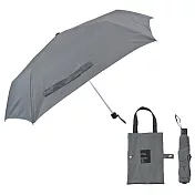【日本Attain】Solid極簡素色 輕量折傘(附傘袋) ‧ 灰