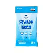 ELECOM 液晶螢幕擦拭巾v5- 15枚(無酒精)隨身包