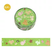 【日本BGM】和紙膠帶 金箔Life系列 ‧ 動物嘉年華